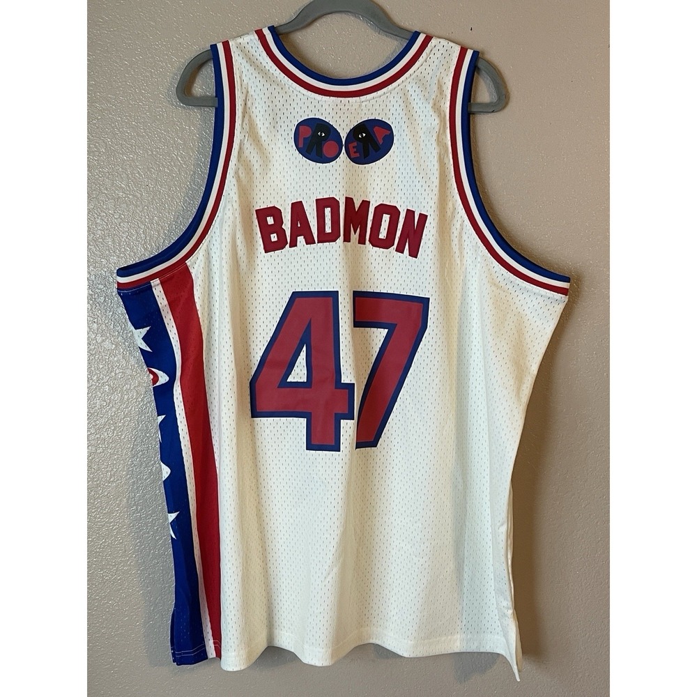 Men's 3XL NWOT Brooklyn Nets Badmon #47 Joey Bada$$ Mitchell & Ness Jersey Remix - Picture 8 of 11